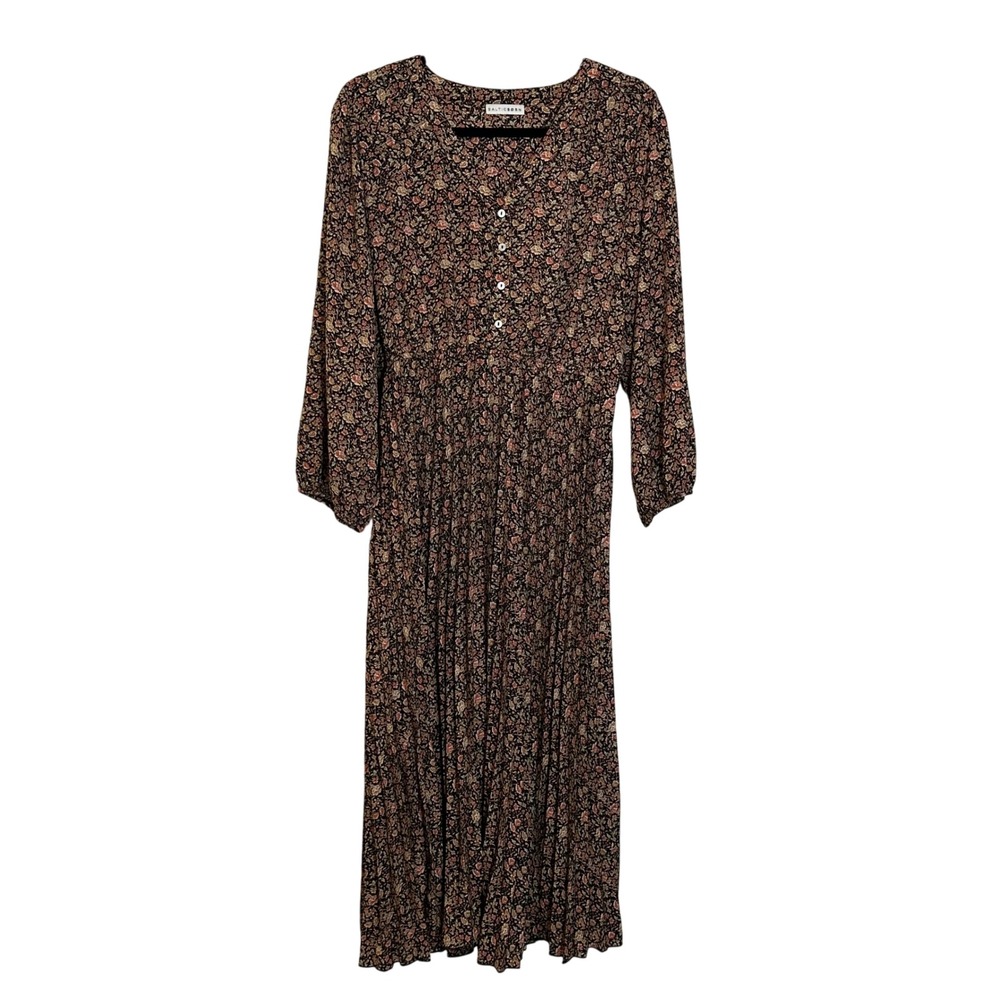 Baltic Born Floral Maxi Dress - Black and Pink